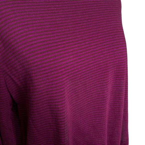Terra & Sky Purple Burgundy Long Sleeve Stretch Soft Size 1X semi fitted - Picture 3 of 8